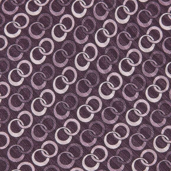 S.t. Dupont Purple Circle Pattern Silk Tie - Picture 2 of 4
